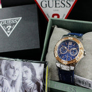  Shop Authentic Guess Limelight Quartz Analog Blue Dial Blue Denim Strap Watch For Women - W0775l10 - Luxxuri