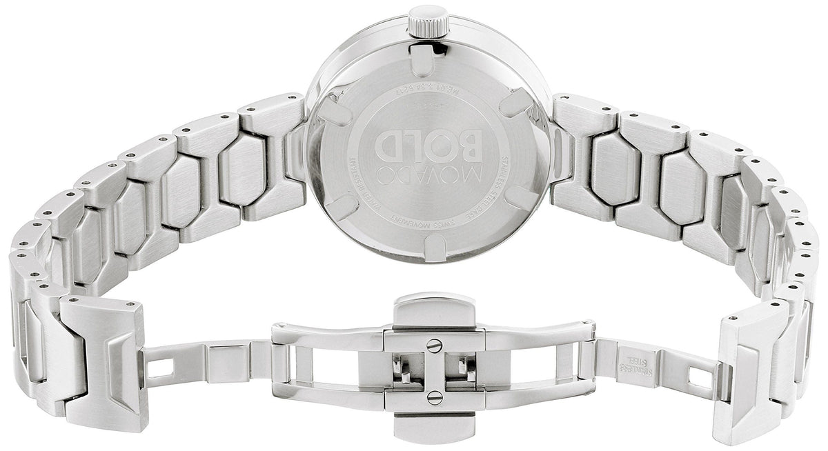 Shop Authentic Movado Bold Silver Dial Silver Steel Strap Watch For Women - 3600381 - Luxxuri