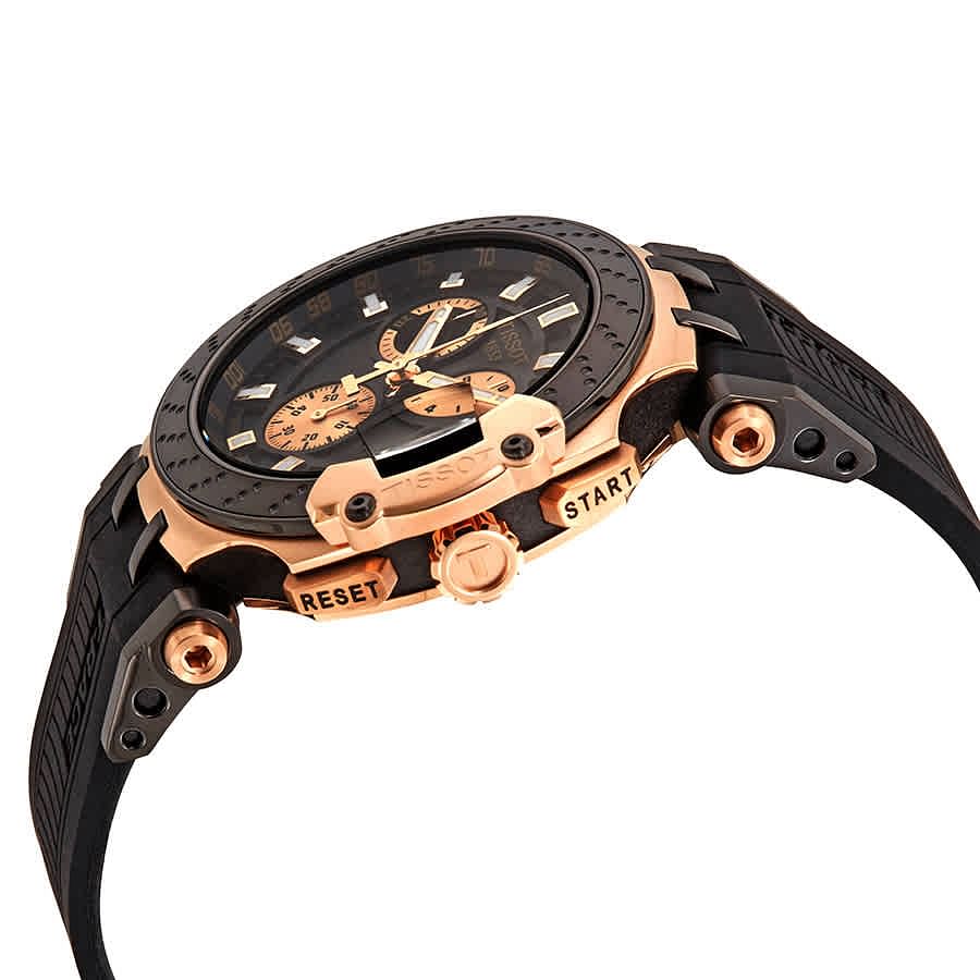  Shop Authentic Tissot T Race Chronograph Black Dial Black Silicone Strap Watch For Men - T115.417.37.051.00 - Luxxuri