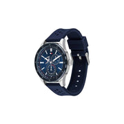  Shop Authentic Tommy Hilfiger Austin Quartz Blue Dial Blue Rubber Strap Watch for Men - 1791635 - Luxxuri