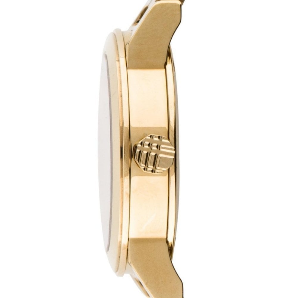  Shop Authentic Burberry The City Gold Dial Gold Steel Strap Watch for Women - BU9234 - Luxxuri