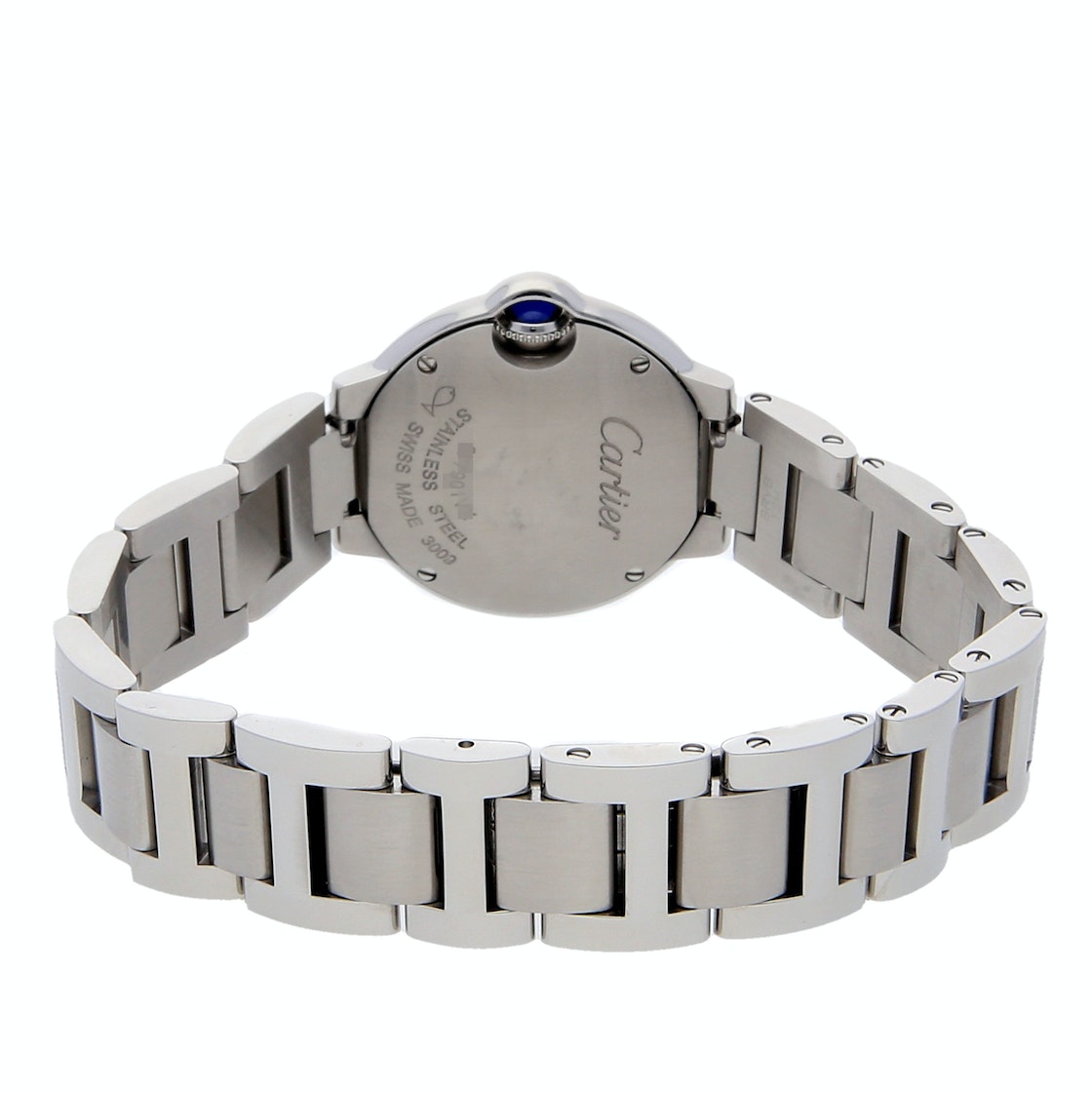  Shop Authentic Cartier Ballon Bleu de Cartier Diamonds Silver Dial Silver Steel Strap Watch for Women - WE902073 - Luxxuri
