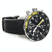  Shop Authentic IWC Aquatimer Automatic Chronograph Black Dial Black Rubber Strap Watch for Men - IW376709 - Luxxuri