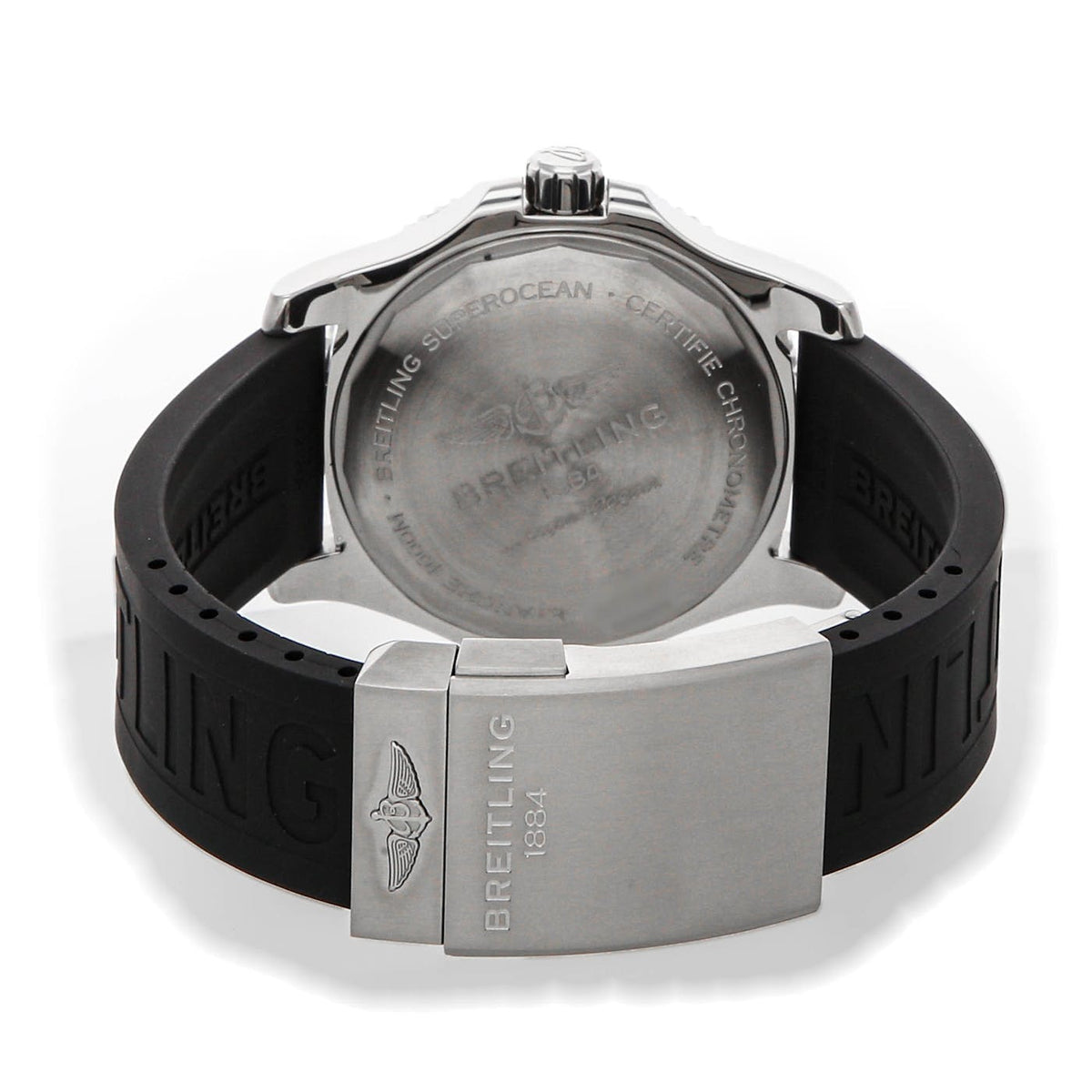  Shop Authentic Breitling Superocean II 44mm Black Dial Black Rubber Strap Watch for Men - A17367D71B1S2 - Luxxuri