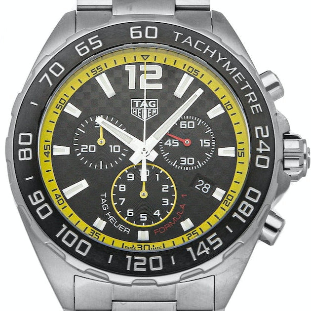  Shop Authentic Tag Heuer Formula 1 Chronograph Black Dial Silver Steel Strap Watch for Men- CAZ101AC.BA0842 - Luxxuri