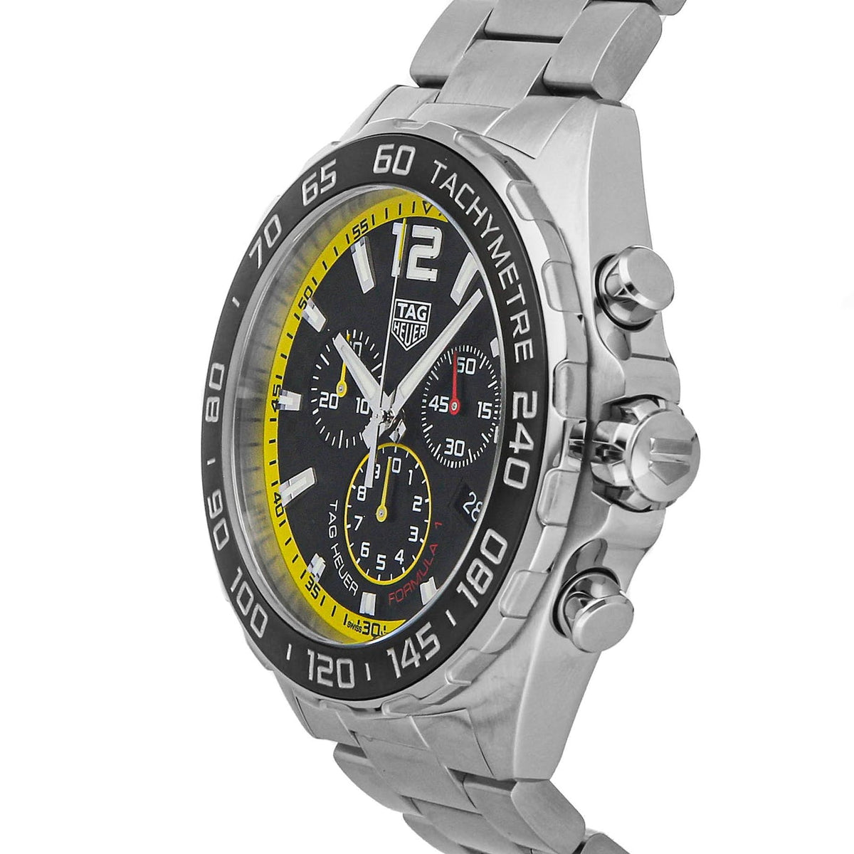  Shop Authentic Tag Heuer Formula 1 Chronograph Black Dial Silver Steel Strap Watch for Men- CAZ101AC.BA0842 - Luxxuri