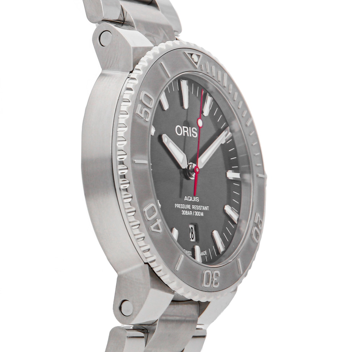  Shop Authentic Oris Aquis Date Relief Grey Dial Silver Steel Strap Watch for Men - 0173377304153-0782405PEB - Luxxuri