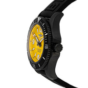  Shop Authentic Breitling Superocean Automatic 46mm Yellow Dial Black Rubber Strap Watch for Men - M17368D71I1S1 - Luxxuri