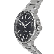  Shop Authentic Oris Aquis Date Black Dial Silver Steel Strap Watch for Men - 0173377304134-0782405PEB - Luxxuri