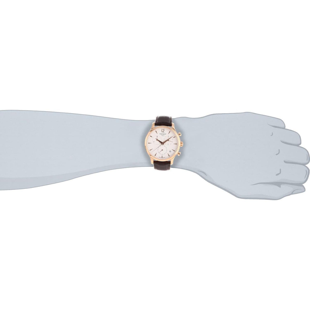  Shop Authentic Tissot T Classic Tradition Chronograph White Dial Brown Leather Strap Watch For Men - T063.617.36.037.00 - Luxxuri