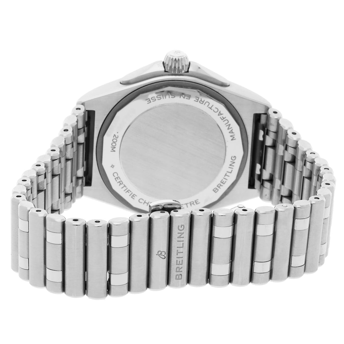  Shop Authentic Breitling Chronomat GMT 40 Automatic Black Dial Silver Steel Strap Watch for Men - A32398101B1A1 - Luxxuri