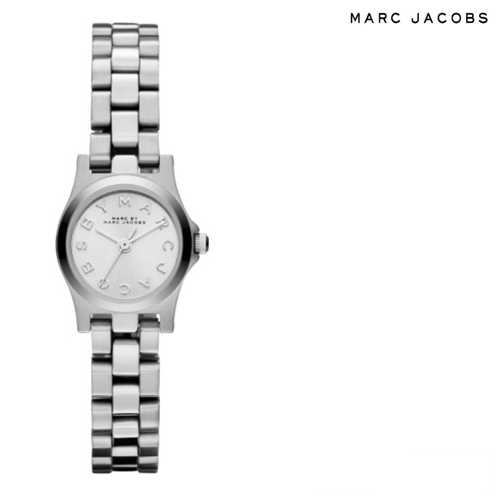  Shop Authentic Marc Jacobs Henry Dinky Silver Dial Silver Steel Strap Watch for Women - MBM3198 - Luxxuri