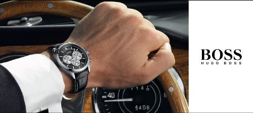  Shop Authentic Hugo Boss Driver Black Dial Black Leather Strap Watch for Men - 1512879 - Luxxuri