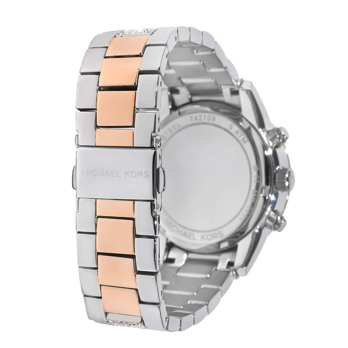  Shop Authentic Michael Kors Ritz Chronograph White Dial Two Tone Steel Strap Watch For Women - MK6651 - Luxxuri