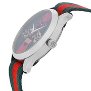 Shop Authentic Gucci Le Marche des Merveilles Red & Green Dial Red & Green Nylon Strap Unisex Watch - YA1264060 - Luxxuri