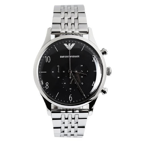  Shop Authentic Emporio Armani Beta Chronograph Black Dial Steel Strap Watch For Men - AR1863 - Luxxuri