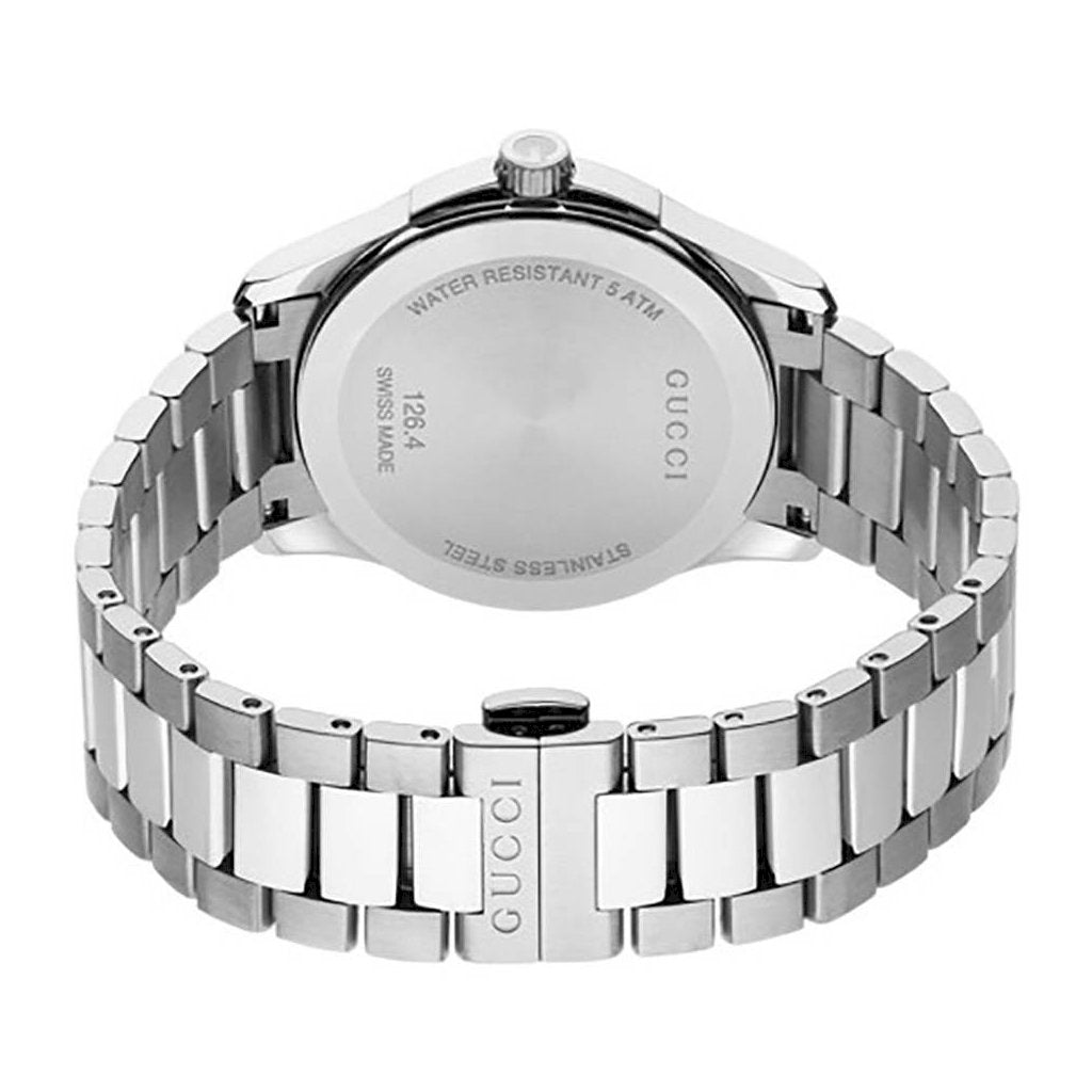  Shop Authentic Gucci G Timeless Grey Dial Silver Steel Strap Watch For Men - YA126441 - Luxxuri