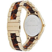  Shop Authentic Michael Kors Slim Runway Tortoise Shell Dial Two Tone Steel Strap Watch for Women - MK4284 - Luxxuri