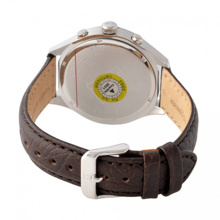  Shop Authentic Tommy Hilfiger Gavin Chronograph White Dial Brown Leather Strap Watch for Men - 1791467 - Luxxuri
