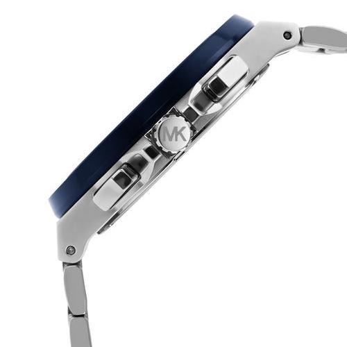  Shop Authentic Michael Kors Lennox Chronograph Blue Dial Silver Steel Strap Watch For Men - MK8938 - Luxxuri