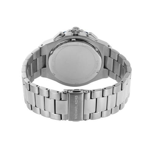  Shop Authentic Michael Kors Lennox Chronograph Blue Dial Silver Steel Strap Watch For Men - MK8938 - Luxxuri