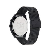  Shop Authentic Tommy Hilfiger Deacon Analog Black Dial Black Mesh Bracelet Watch for Men - 1791547 - Luxxuri