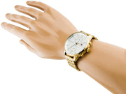  Shop Authentic Tommy Hilfiger Chase Quartz White Dial Gold Steel Strap Watch for Men - 1791576 - Luxxuri