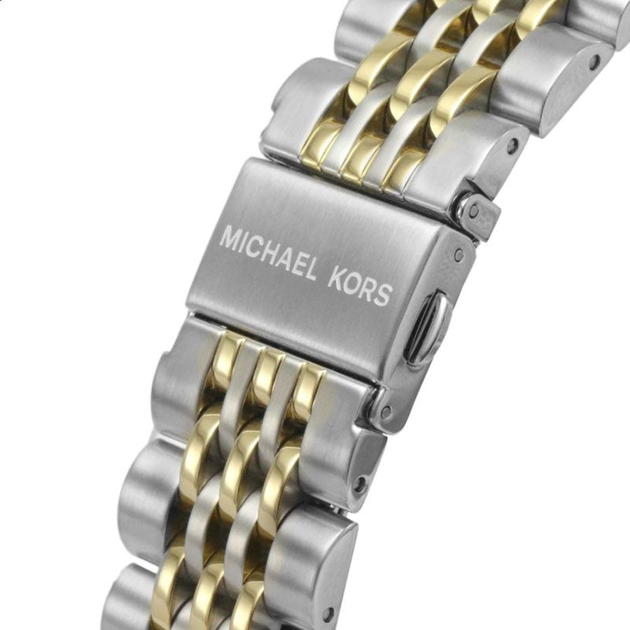  Shop Authentic Michael Kors Bayville Chronograph Black Dial Two Tone Steel Strap Watch For Women - MK8872 - Luxxuri