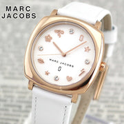  Shop Authentic Marc Jacobs Mandy White Dial White Leather Strap Watch for Women - MJ8678 - Luxxuri