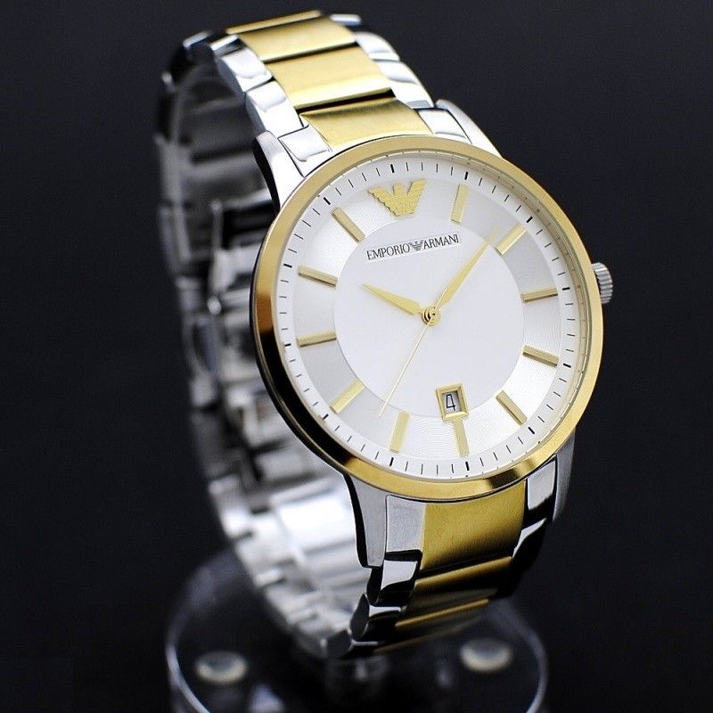  Shop Authentic Emporio Armani Renato Silver Dial Two Tone Steel Strap Watch For Men - AR2449 - Luxxuri