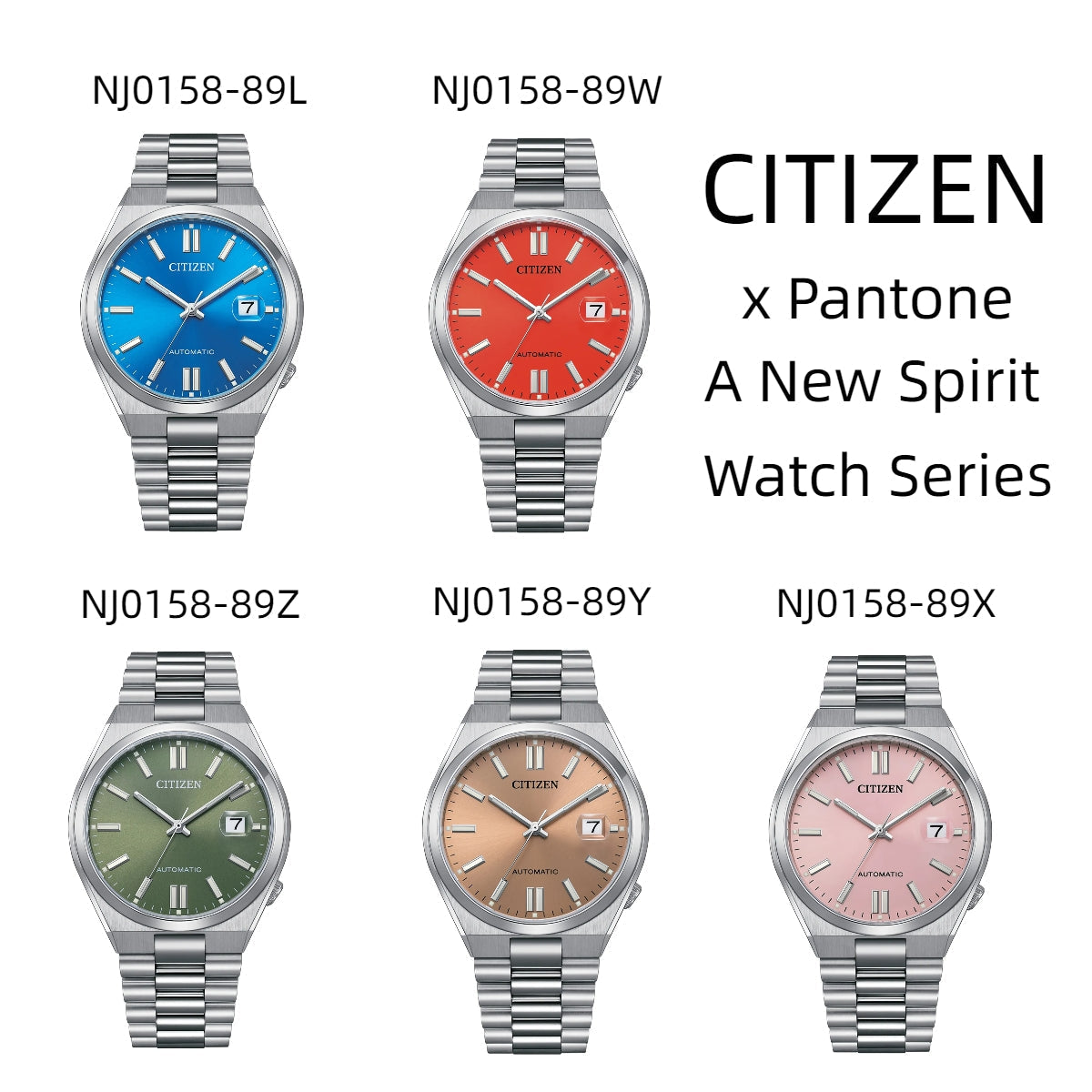  Shop Authentic Citizen x Pantone Automatic Warm Sand Dial Silver Steel Strap Watch For Men - NJ0158-89Y - Luxxuri