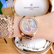 Shop Authentic Guess G Twist Diamonds Rose Gold Dial Rose Gold Steel Strap Watch For Women - W1201L3 - Luxxuri