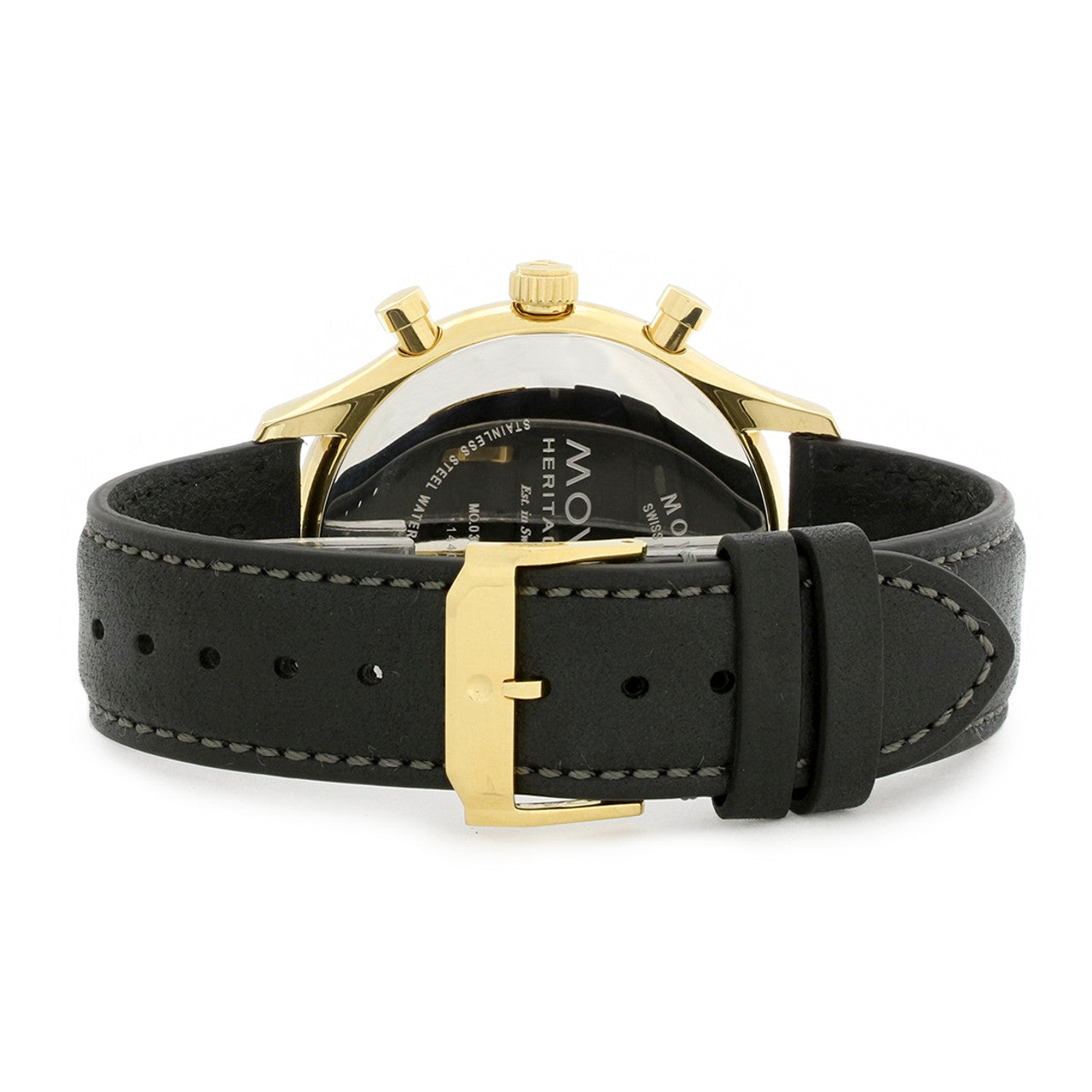  Shop Authentic Movado Heritage Chronograph Calendoplan Blue Dial Black Leather Strap Watch for Men - 3650006 - Luxxuri