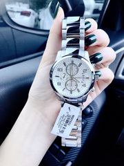  Shop Authentic Guess Exec Quartz Silver Dial Silver Steel Strap Watch for Men - W0075G3 - Luxxuri