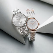  Shop Authentic Emporio Armani Gianni T Bar Quartz White Dial Two Tone Steel Strap Watch For Women - AR80035 - Luxxuri
