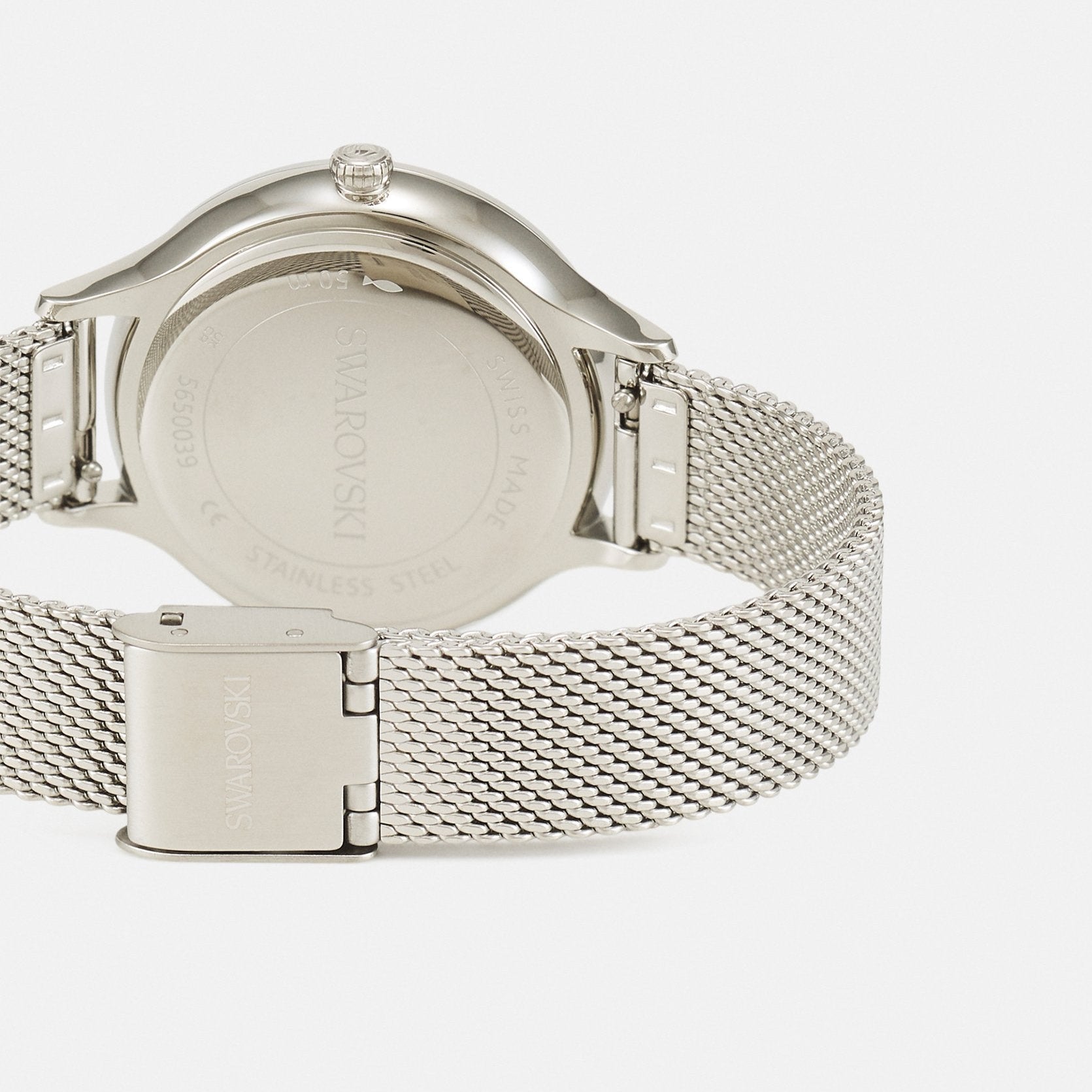  Shop Authentic Swarovski Octea Nova Silver Dial Silver Mesh Strap Watch for Women - 5650039 - Luxxuri