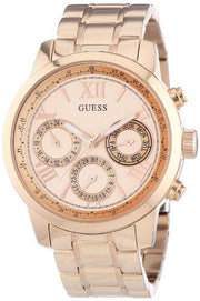  Shop Authentic Guess Sunrise Quartz Rose Gold Dial Rose Gold Steel Strap Watch For Women - W0330L2 - Luxxuri