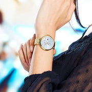  Shop Authentic Tommy Hilfiger Angela White Dial Gold Steel Strap Watch for Women - 1782128 - Luxxuri