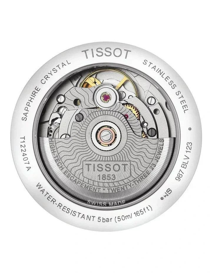  Shop Authentic Tissot T-Classic Powermatic 80 Silver Dial Brown Leather Strap Watch For Men - T122.407.16.031.00 - Luxxuri