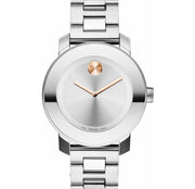  Shop Authentic Movado Bold Silver Dial Silver Steel Strap Watch For Women - 3600084 - Luxxuri