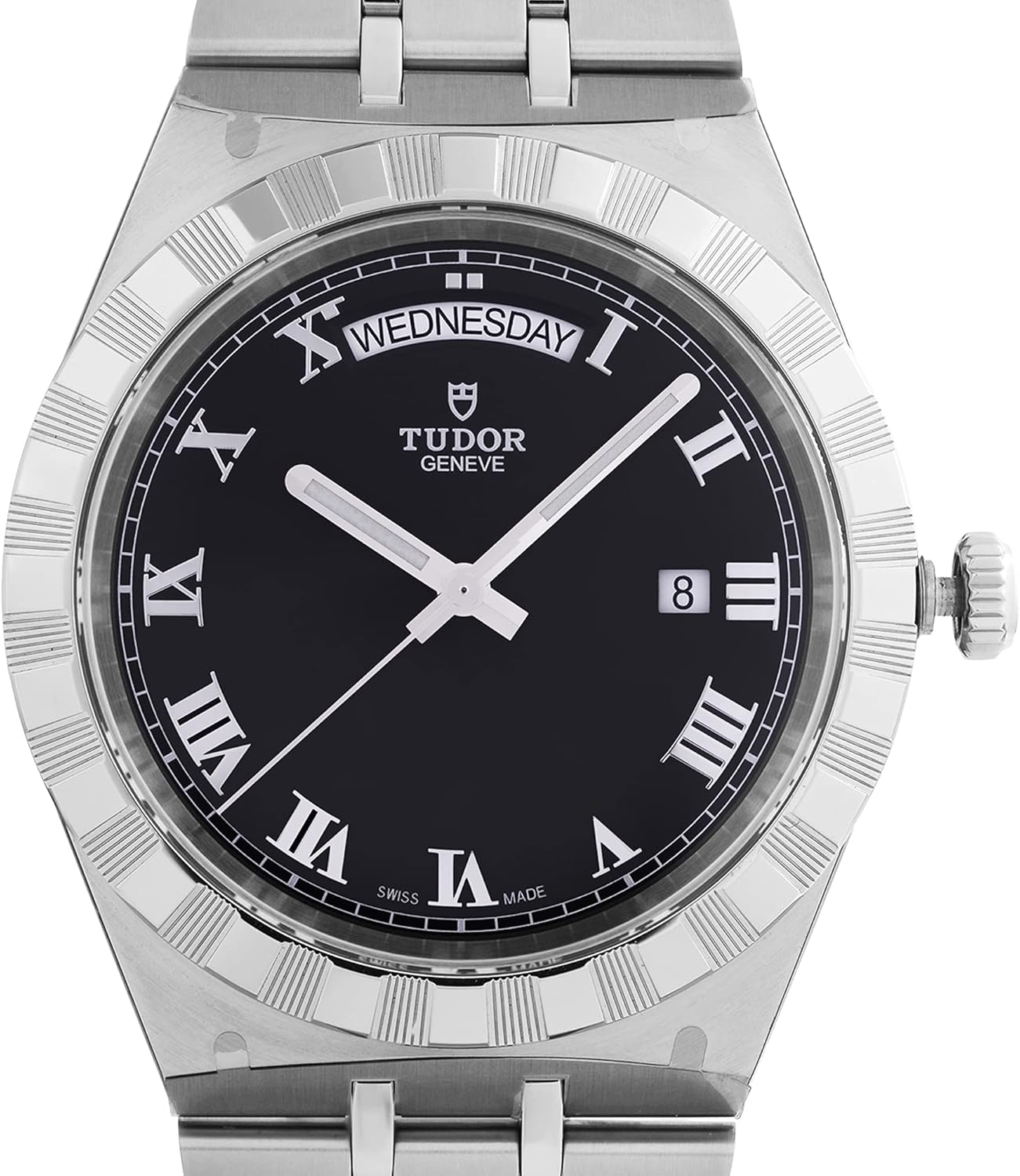  Shop Authentic Tudor Royal Automatic Black Dial Silver Steel Strap Watch for Men - M28600-0003 - Luxxuri