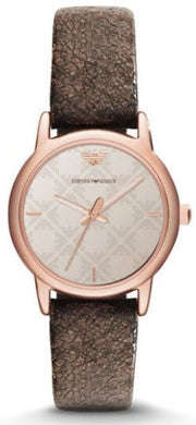  Shop Authentic Emporio Armani Classic Analog Grey Dial Brown Leather Strap Watch For Men - AR1813 - Luxxuri