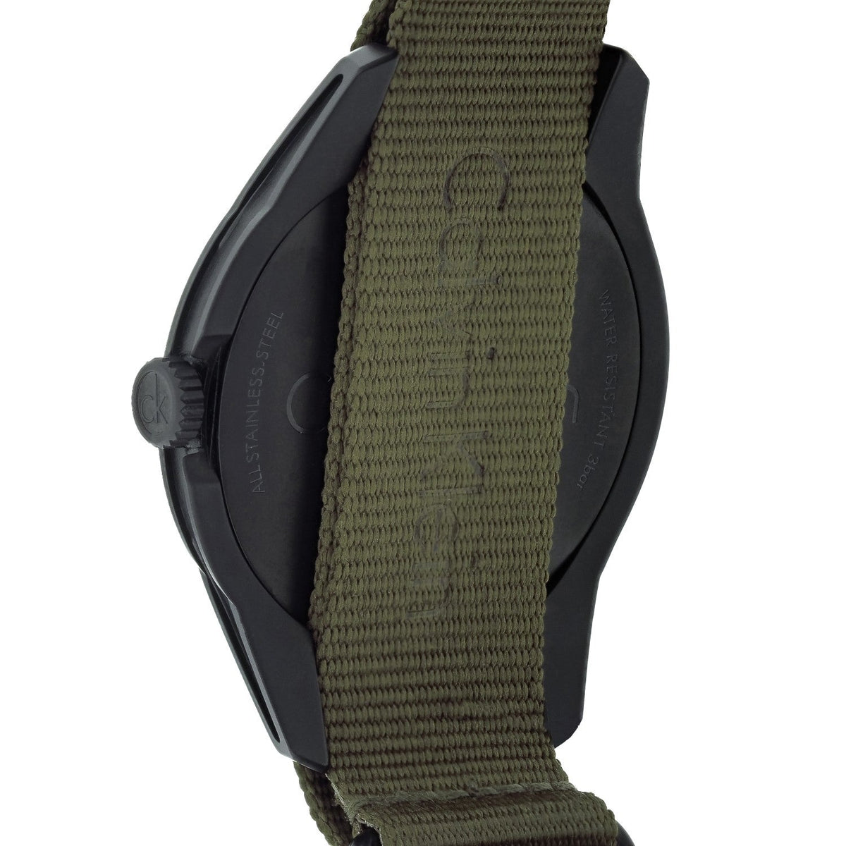 Shop Authentic Calvin Klein Tone Green Dial Green NATO Strap Watch for Men - K7K514WL - Luxxuri