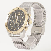  Shop Authentic Michael Kors Brecken Quartz Black Dial Silver Mesh Strap Watch For Men - MK8961 - Luxxuri