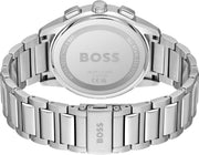  Shop Authentic Hugo Boss Dapper Chronograph Blue Dial Silver Steel Strap Watch For Men - 1513927 - Luxxuri