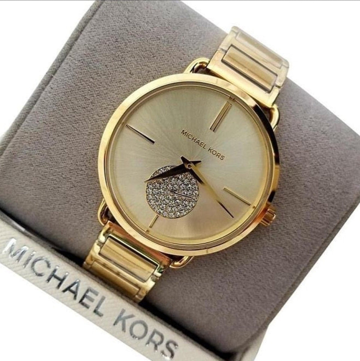  Shop Authentic Michael Kors Portia Gold Dial Gold Steel Strap Watch for Women - MK3639 - Luxxuri