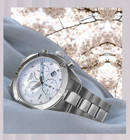  Shop Authentic Tissot PR 100 Sport Chic Chronograph Silver Dial Silver Steel Strap Watch for Women - T101.917.11.031.00 - Luxxuri