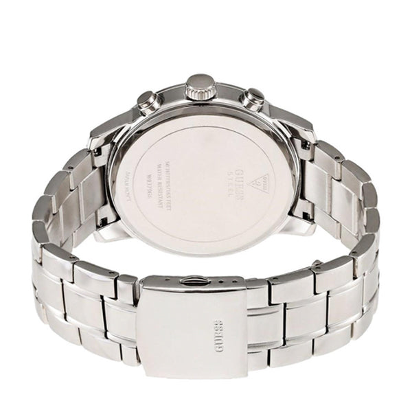  Shop Authentic Guess Horizon Chronograph Quartz Blue Dial Silver Steel Strap Watch for Men - W0379G6 - Luxxuri