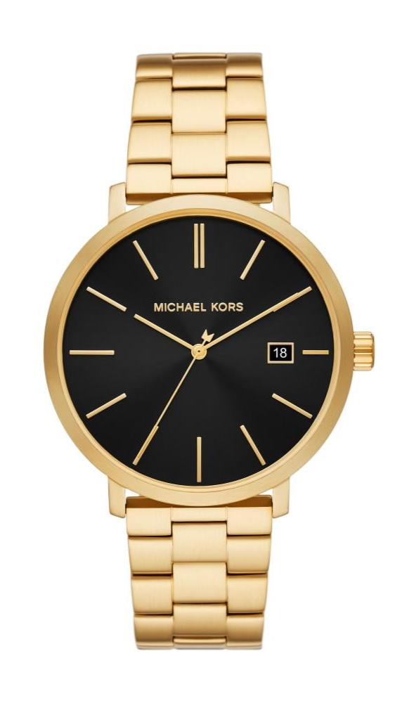 Shop Authentic Michael Kors Blake Quartz Black Dial Gold Steel Strap Watch for Men - MK9136 - Luxxuri