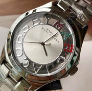  Shop Authentic Marc Jacobs Henry Skeleton Silver Dial Silver Steel Strap Watch for Women - MBM3262 - Luxxuri